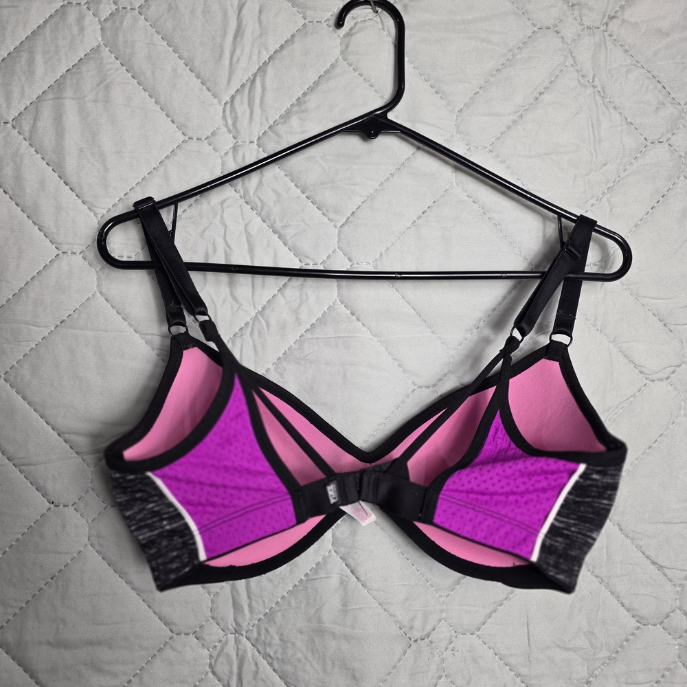 Victoria Secret PINK Scoopneck Underwire Lined  Bra Size 34DD - Picture 2 of 12